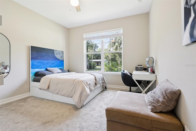 430 Baker Ave, Lake Helen, FL 32744 - bedroom featuring carpet floors, a ceiling fan, and a desk