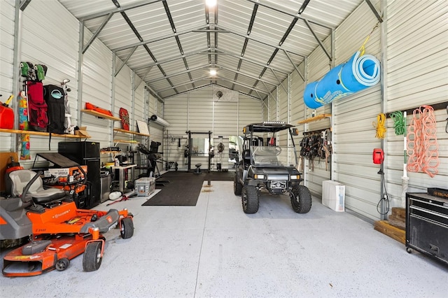 430 Baker Ave, Lake Helen, FL 32744 - garage with metal wall