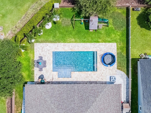 14903 Ellingsworth Ln, Winter Garden, FL 34787 - aerial view of a pool