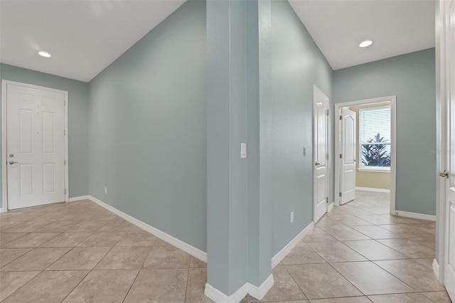 7540 Bishop Square Dr, Winter Garden, FL 34787 - corridor featuring light tile patterned floors and recessed lighting