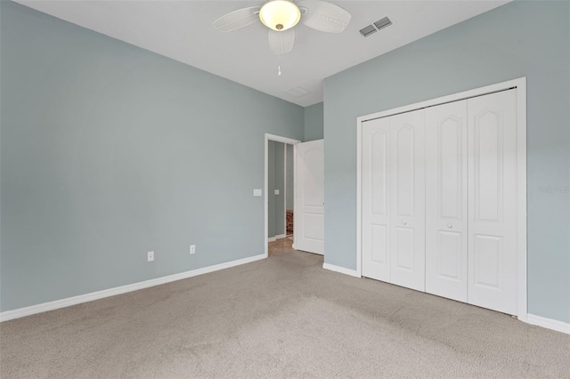 7540 Bishop Square Dr, Winter Garden, FL 34787 - unfurnished bedroom featuring carpet flooring, a closet, and ceiling fan