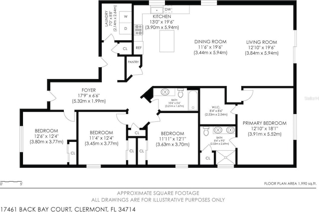 17461 Back Bay Ct, Clermont, FL 34714 - view of home floor plan