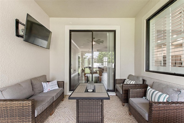 1406 Deuce Cir, Champions Gate, FL 33896 - view of patio / terrace featuring an outdoor hangout area