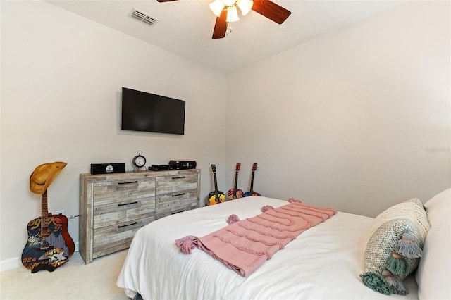 1406 Deuce Cir, Champions Gate, FL 33896 - bedroom with light colored carpet and ceiling fan