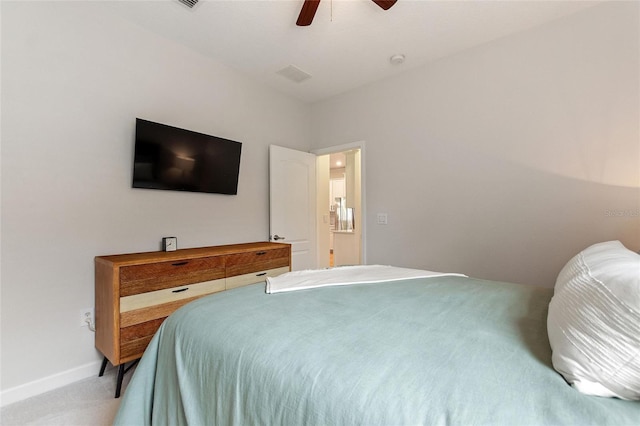 1406 Deuce Cir, Champions Gate, FL 33896 - bedroom with light colored carpet and ceiling fan