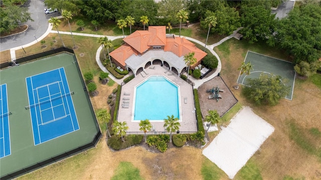 11222 Rapallo Ln, Windermere, FL 34786 - view from above of property featuring a pool
