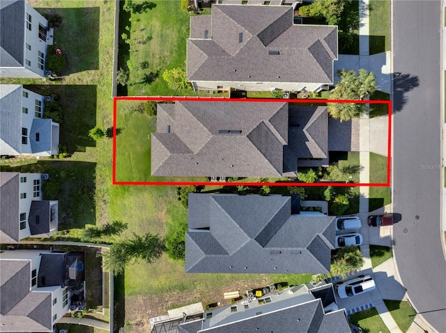 2604 Pinnacle, Clermont, FL 34711 - aerial perspective of suburban area featuring property parcel outlined