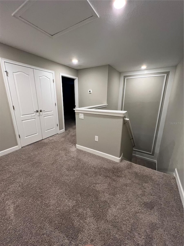8512 Player Point Dr, Davenport, FL 33896 - below grade area featuring carpet floors and recessed lighting