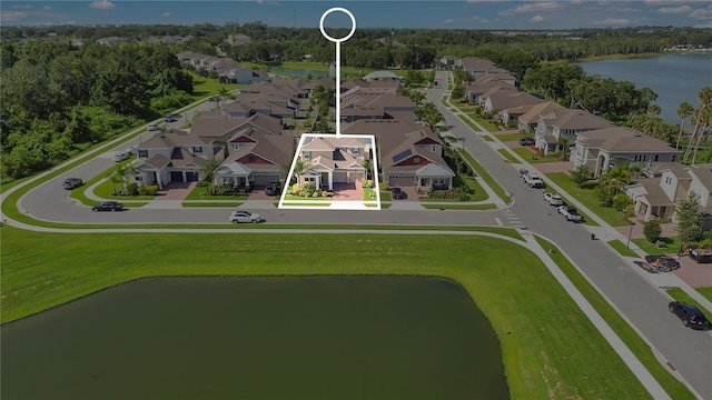 1564 Atlantic Coastline Loop, Oakland, FL 34787 - aerial view of residential area featuring a large body of water