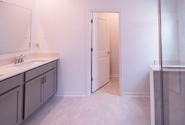 4152 Pino St, Apopka, FL 32712 - full bathroom featuring double vanity and tile patterned floors