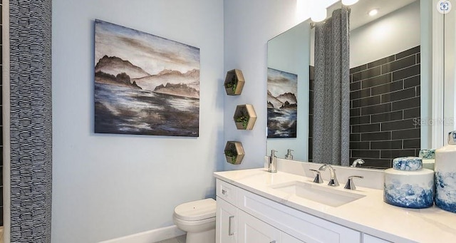 858 Arbor Green Trl, Saint Cloud, FL 34771 - bathroom featuring a heating unit, vanity, and a shower with curtain