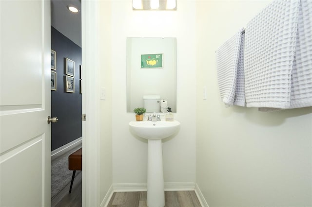 2326 Carrabelle Way, Sanford, FL 32771 - half bath with wood finished floors and baseboards