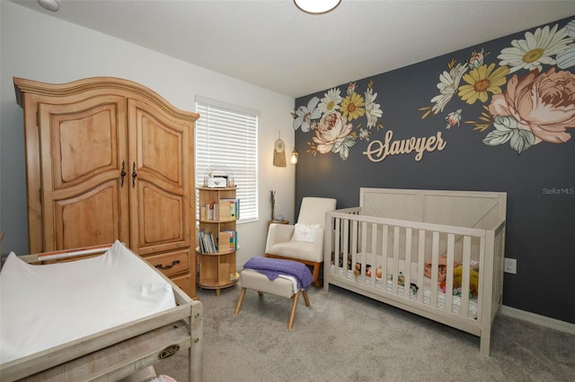 2326 Carrabelle Way, Sanford, FL 32771 - carpeted bedroom featuring a crib