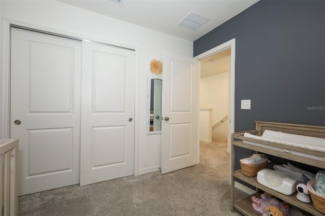 2326 Carrabelle Way, Sanford, FL 32771 - bedroom featuring light colored carpet and a closet