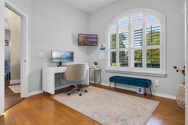 5141 Autumn Ridge Ln, Windermere, FL 34786 - home office with wood finished floors and baseboards