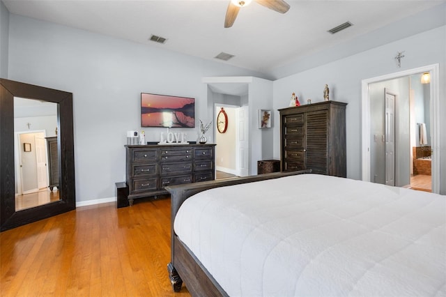 5141 Autumn Ridge Ln, Windermere, FL 34786 - bedroom with wood finished floors, ensuite bathroom, and ceiling fan