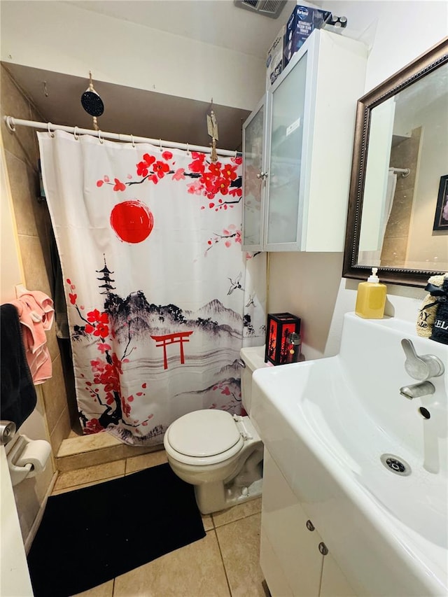 860 Park Lake Cir Unit 53, Maitland, FL 32751 - bathroom with tile patterned floors, vanity, and curtained shower