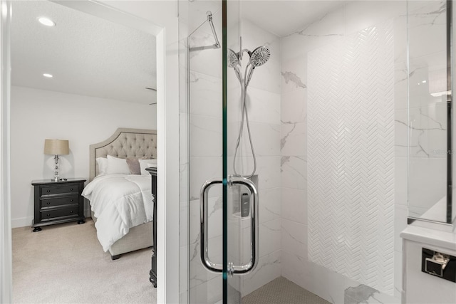 91 Minnehaha Cir, Maitland, FL 32751 - bathroom with a stall shower, ensuite bathroom, and recessed lighting