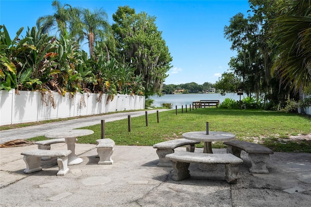 91 Minnehaha Cir, Maitland, FL 32751 - view of patio with a water view