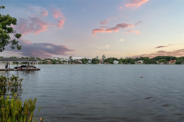 91 Minnehaha Cir, Maitland, FL 32751 - water view featuring a boat dock