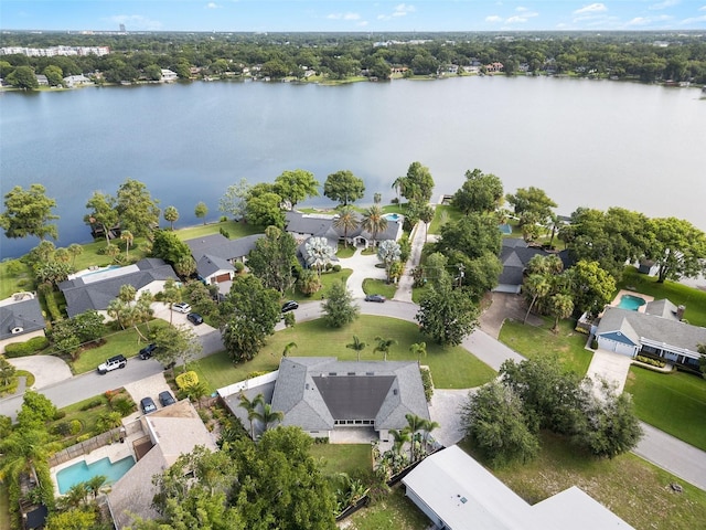 91 Minnehaha Cir, Maitland, FL 32751 - aerial view of residential area with a large body of water