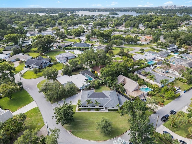 91 Minnehaha Cir, Maitland, FL 32751 - aerial view of property's location with a nearby body of water and nearby suburban area