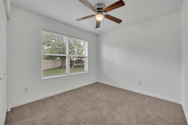 9 Summerset Ter, Casselberry, FL 32707 - carpeted empty room with a ceiling fan and baseboards