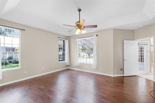 403 Courtlea Creek Dr, Winter Garden, FL 34787 - spare room with plenty of natural light, wood-type flooring, and ceiling fan