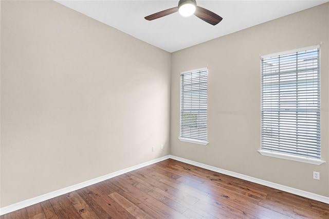 403 Courtlea Creek Dr, Winter Garden, FL 34787 - unfurnished room featuring ceiling fan and hardwood / wood-style floors