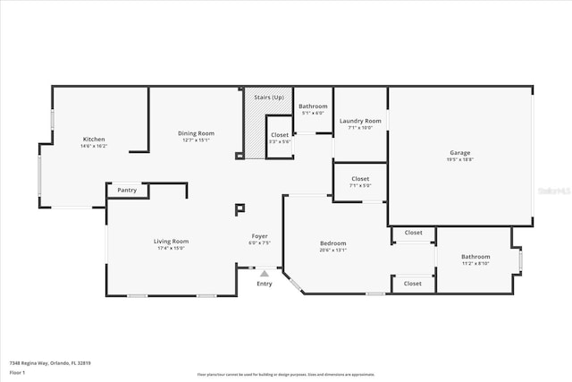 7348 Regina Way, Orlando, FL 32819 - view of home floor plan
