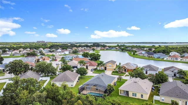 799 Hacienda Cir, Kissimmee, FL 34741 - aerial view of residential area with a nearby body of water