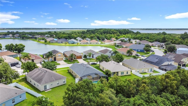 799 Hacienda Cir, Kissimmee, FL 34741 - aerial perspective of suburban area featuring a large body of water