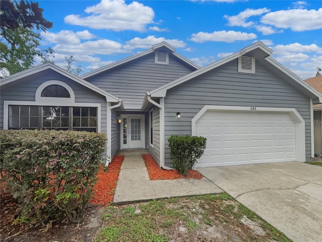 101 Whitley Bay Ln, Longwood, FL 32779 - ranch-style home with an attached garage and concrete driveway