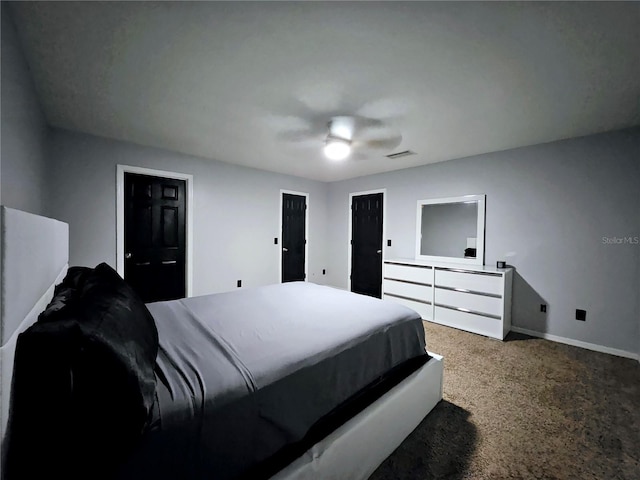 2010 Appian Ct, Deltona, FL 32725 - bedroom with carpet and ceiling fan