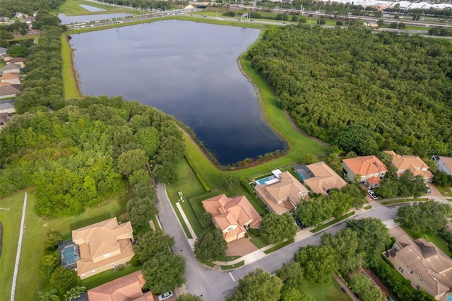 2258 Rickover Pl, Winter Garden, FL 34787 - aerial view of property and surrounding area featuring a nearby body of water and nearby suburban area