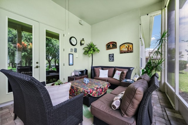 785 Hawks Blf, Clermont, FL 34711 - sunroom / solarium featuring french doors