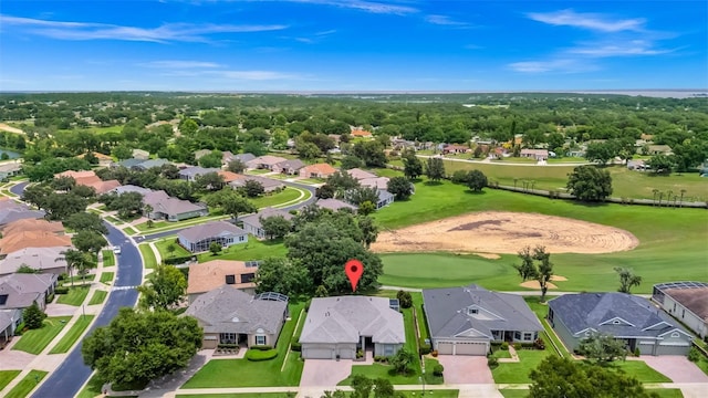 785 Hawks Blf, Clermont, FL 34711 - aerial view of residential area featuring a golf course