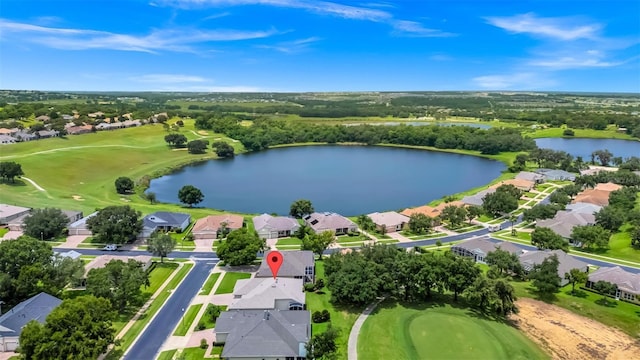 785 Hawks Blf, Clermont, FL 34711 - aerial perspective of suburban area featuring a nearby body of water and a local golf course