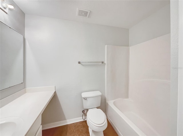 1726 Sunset Ridge Dr, Mascotte, FL 34753 - bathroom featuring vanity, tile patterned floors, and bathtub / shower combination