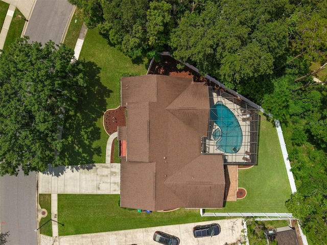9342 Bay Vista Estates Blvd, Orlando, FL 32836 - aerial view of property and surrounding area featuring a pool area