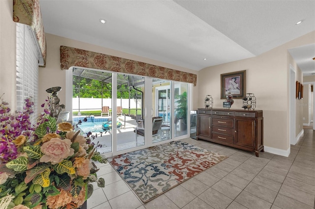 9342 Bay Vista Estates Blvd, Orlando, FL 32836 - interior space with light tile patterned flooring, healthy amount of natural light, and recessed lighting