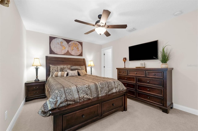 9342 Bay Vista Estates Blvd, Orlando, FL 32836 - bedroom featuring light colored carpet and ceiling fan