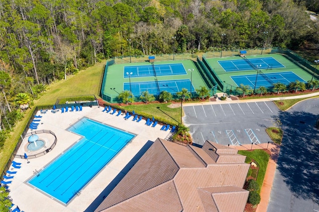 2540 Wembleycross Way, Orlando, FL 32828 - aerial view of a pool