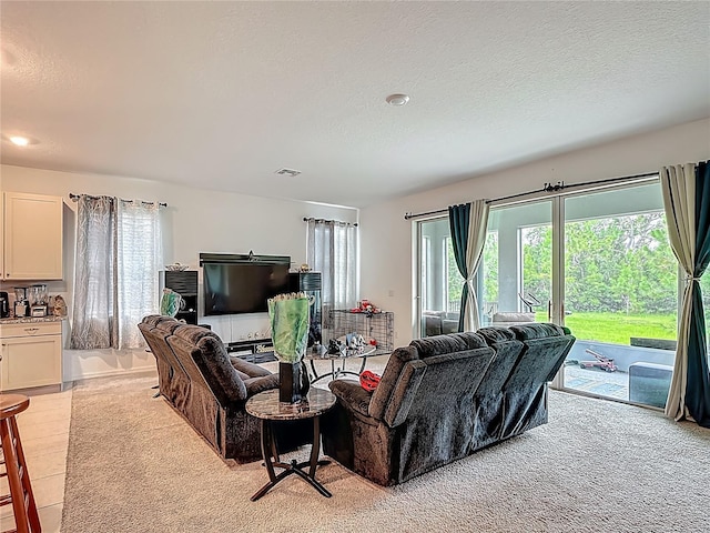 711 Steerview St, Saint Cloud, FL 34771 - living room featuring a textured ceiling
