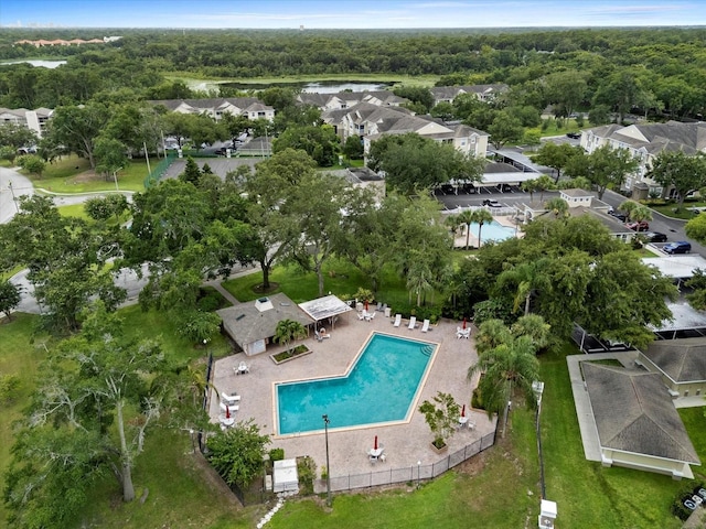 1036 Bonaire Dr Unit 2834, Altamonte Springs, FL 32714 - aerial perspective of suburban area featuring a pool