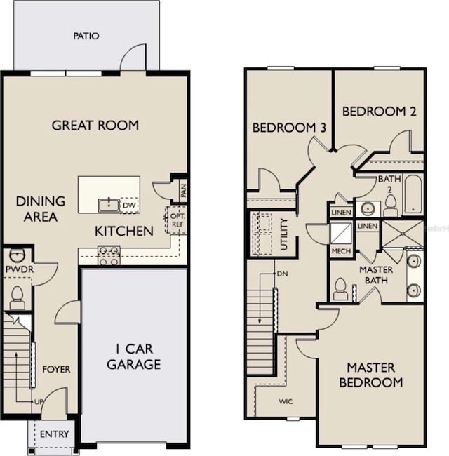 1056 Plantation Ln, Davenport, FL 33896 - view of floor plan / room layout
