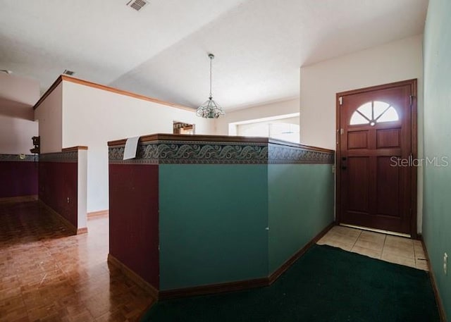 6140 SE 46th Avenue Rd, Ocala, FL 34480 - foyer entrance with baseboards and lofted ceiling