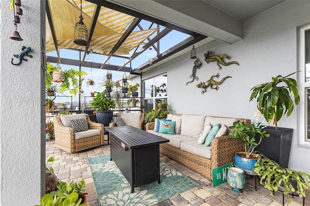 1668 Wilson Prairie Cir, Groveland, FL 34736 - view of patio featuring an outdoor hangout area