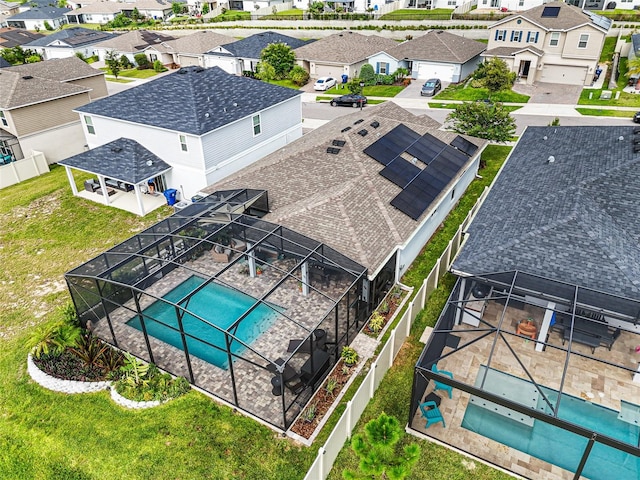 1668 Wilson Prairie Cir, Groveland, FL 34736 - aerial perspective of suburban area with a pool
