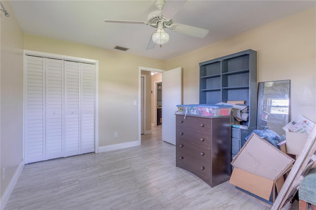 5361 Jade Cir, Belle Isle, FL 32812 - office area with a ceiling fan and baseboards